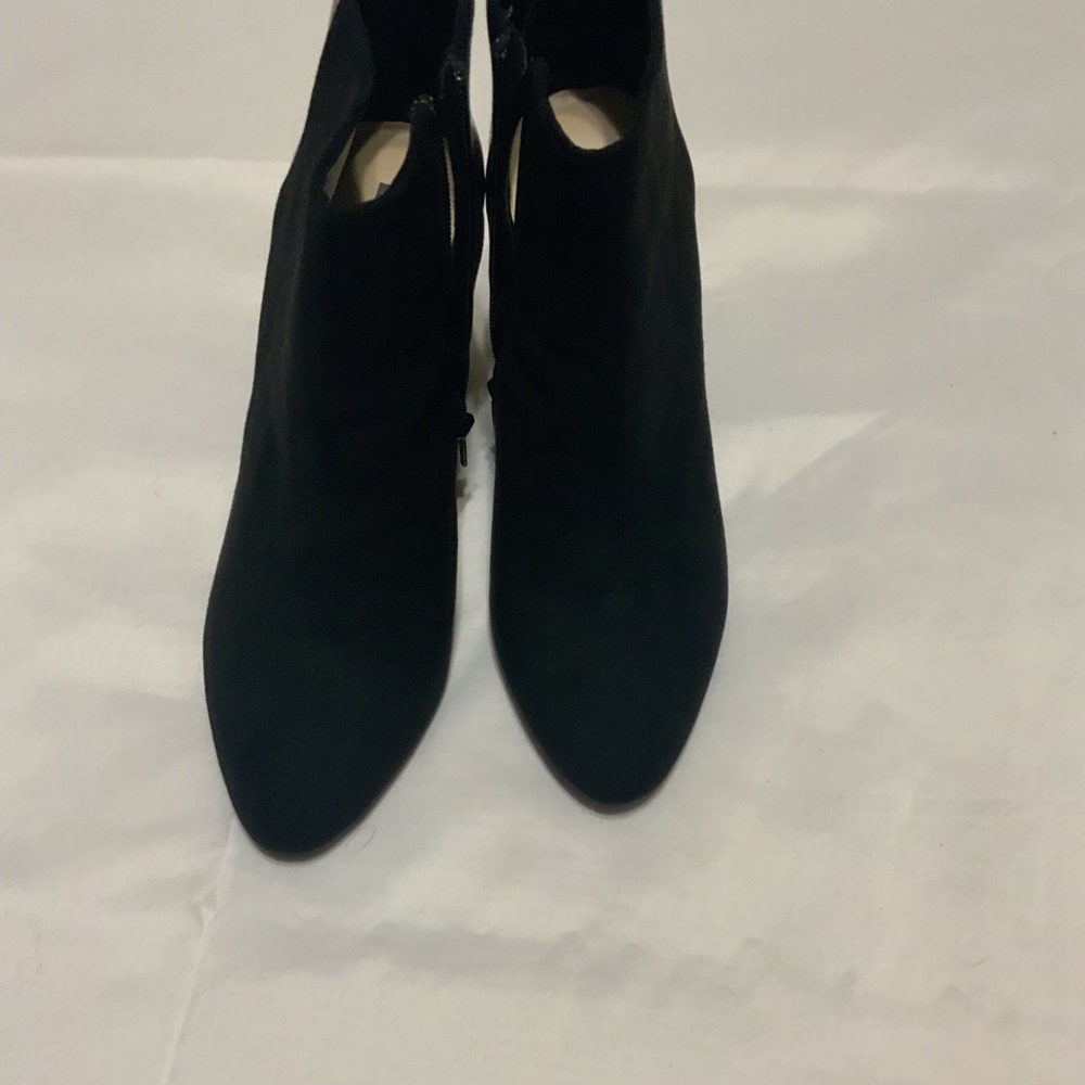 Farylrobin Black Ankle Boots with Tortoiseshell Block Heels - Picture 2 of 9